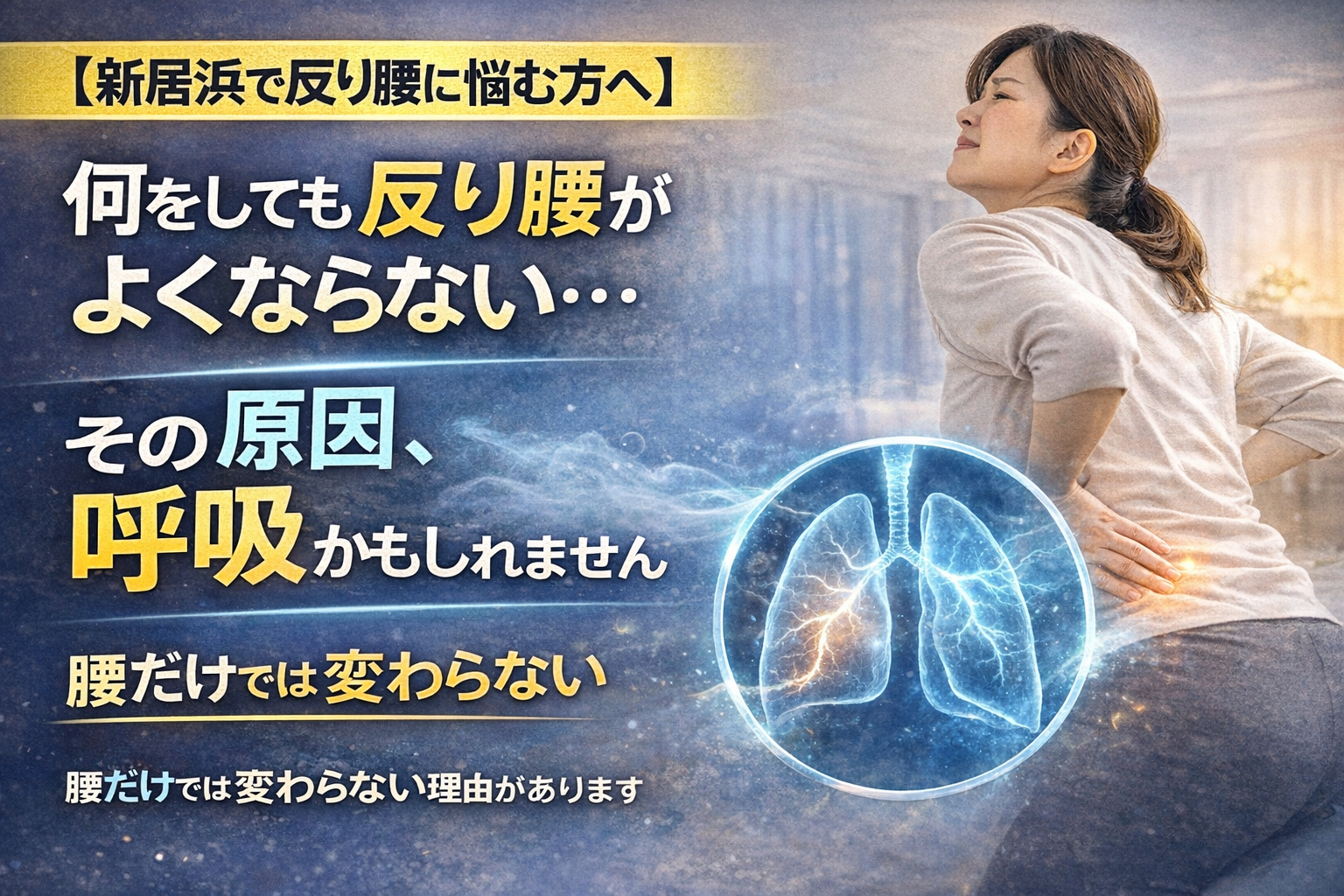 何をしても反り腰がよくならないのはなぜ？〜呼吸が鍵〜｜愛媛県新居浜市の整体なら整体&体質改善サロン「SIGN」